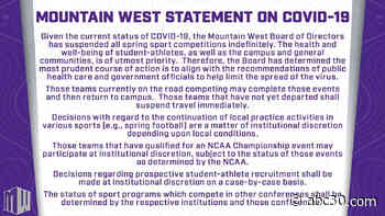 Mountain West Conference suspends all spring sports competitions amid COVID-19 concerns