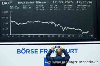 Corona-Crash an den Börsen - Dow verliert 2500 Punkte: Dax stürzt um 12 Prozent ++ Zweitgrößtes Minus der Geschichte