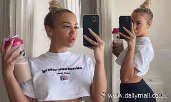 Tammy Hembrow cashes in on coronavirus fears by promoting vegan protein shakes