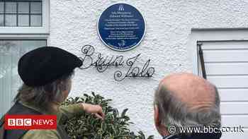 Iolo Morganwg: Plaque unveiled to Eisteddfod Gorsedd creator