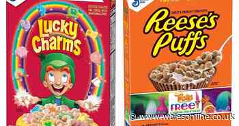 Asda is selling seven American breakfast cereals in new range - including Lucky Charms, Froot Loops and Reese's Puffs