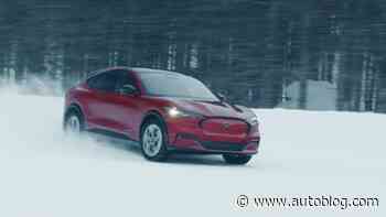 Ford Mustang Mach-E video shows the AWD electric car playing in the snow