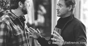 The OnePlus 8, set to arrive mid-April, pictured with Robert Downey Jr.