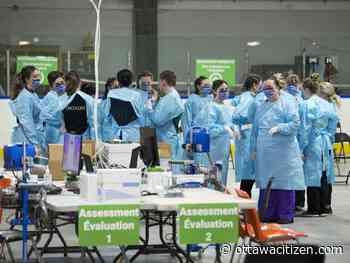 Long wait lines as Ottawa's first COVID-19 assessment centre opens