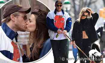 Emily Ratajkowski kisses her husband on dog walk after 'self-quarantine' in NY