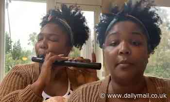 Lizzo posts a 30 minute video in which she plays the flute and guides a 'mass meditation'