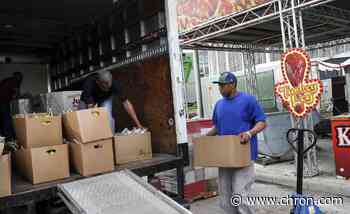 Shuttered RodeoHouston vendors donate to Houston Food Bank