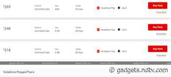 Vodafone Idea Rs. 218, Rs. 248 Plans With Up to 8GB Data, Unlimited Calls Launched