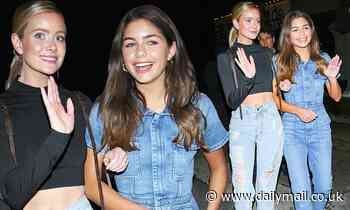 Hannah Ann Sluss and Hannah Godwin enjoy a girls' night at West Hollywood hot spot Craig's