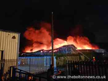 Fire crews attend a fire at Firwood Industrial Estate - The Bolton News