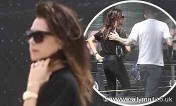 Victoria and David Beckham put on a rare display of affection for launch of his Inter Miami team