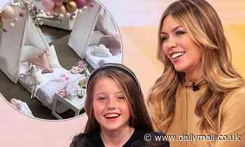 Abbey Clancy throws her daughter Sophia, nine, an extravagant sleepover party