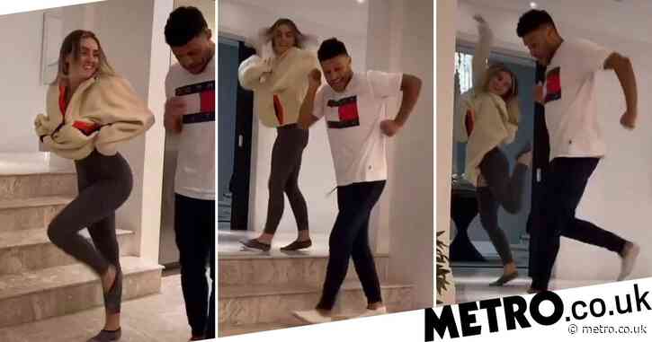 Perrie Edwards keeps herself busy during self-isolation with TikTok challenge with boyfriend Alex Oxlade-Chamberlain