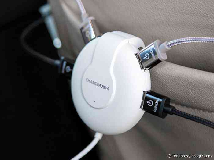 ChargeHub V6: 2-Port Vehicle Charger + 4-Port Detachable Hub