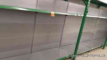 'It's like a zoo': Long lines, empty shelves at Ottawa grocery stores - CTV News