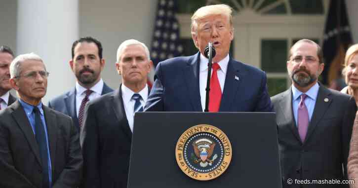 Trump says Google is making 'tremendous progress' on a coronavirus website