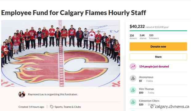 Online fundraiser for Saddledome employees who will lose shifts raises more than $40K