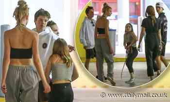 Beckham children enjoy a family day out with Victoria's lookalike sister Louise in Miami 