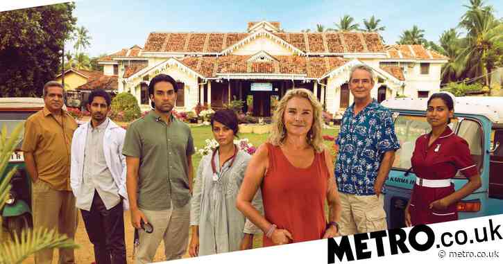 Who is in the cast of The Good Karma Hospital and where can you watch it?