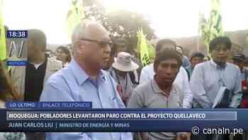Moquegua: Pobladores levantaron huelga contra proyecto Quellaveco - Canal N
