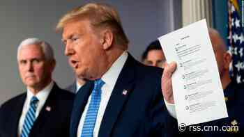 Google's description of its coronavirus site stops short of what President Trump described