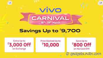 Vivo Carnival Sale Kicks Off on Amazon; Discounts and No-Cost EMI Offers on Vivo U20, Vivo V10 and More