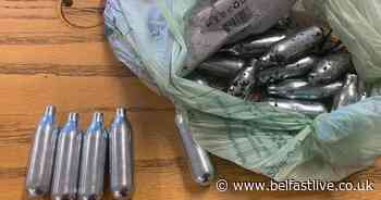 'Laughing gas' cannisters found in Ardoyne spark concern - Belfast Live