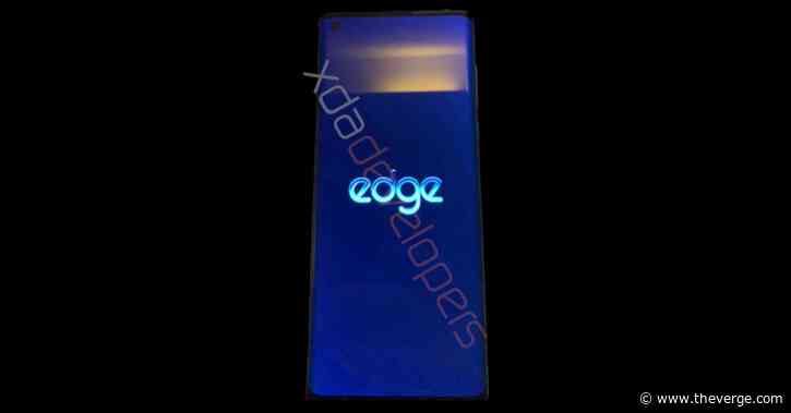 Motorola Edge’s curved display shown off in leaked images