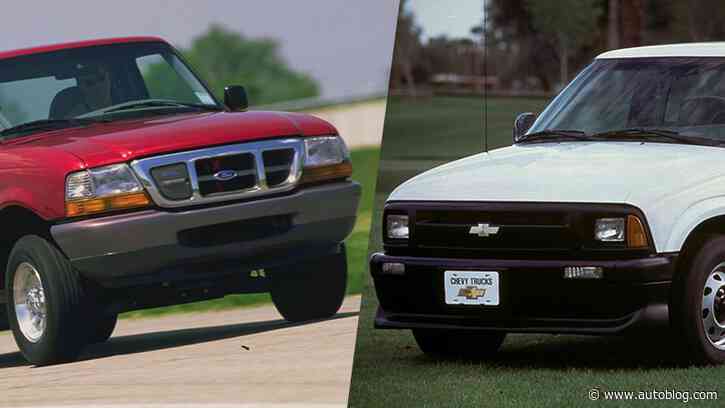 Before the GMC Hummer EV and Ford F-150 Electric, GM and Ford tried smaller electric pickups