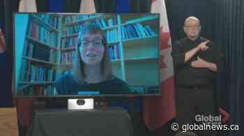 COVID-19: Alberta’s Dr. Deena Hinshaw says she is following her own advice by staying under quarantine