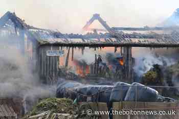 Blaze destroys Bolton family dairy farm's barns - The Bolton News
