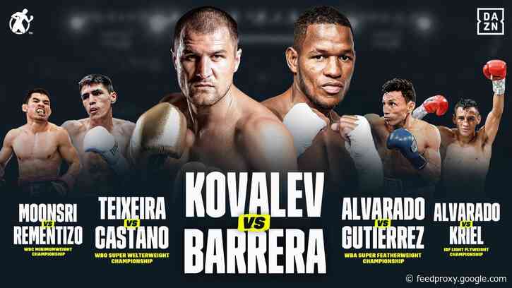 Sergey Kovalev vs. Sullivan Barrera POSTPONED for April 25
