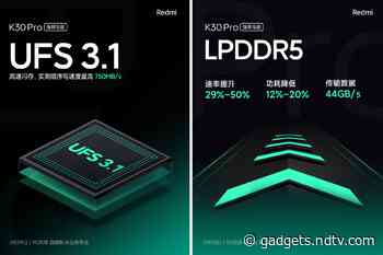 Redmi K30 Pro Teased to Debut With UFS 3.1 Storage, Feature VC Liquid Cooling