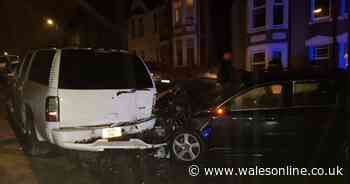 Driver arrested after stolen vehicle crashes into parked car in residential area