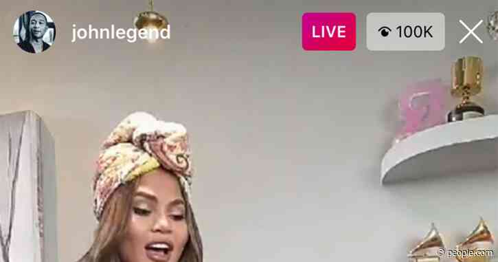 Chrissy Teigen Wears a 'Simple House Towel' to John Legend's at-Home Concert After Asking Twitter for Help