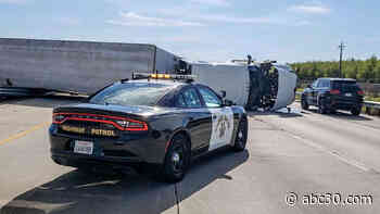 SB Hwy 99 in Merced shut down after big rig crash, CHP says