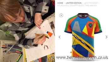 Five-year-old sees football kit design come to life for charity