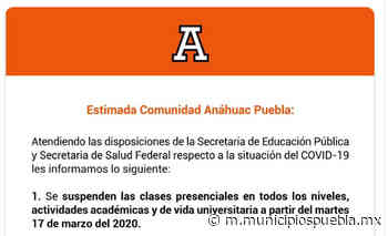 Anahuac se suma al paro de universidades por coronavirus - Municipios Puebla