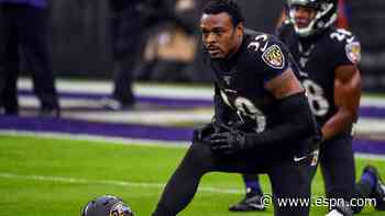 Ravens decline option on iron man DB Carr's deal