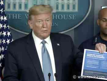 Trump partners with major media networks for coronavirus information blitz     - CNET