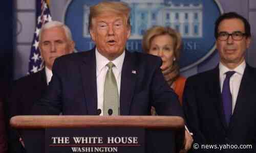 Trump says 'keep politics out' of coronavirus then picks fight with Democrats
