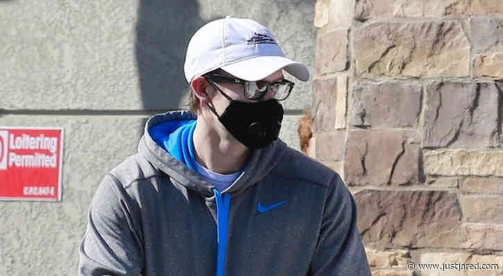 Chord Overstreet Wears Protective Mask While Food Shopping