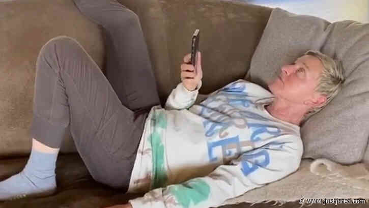 Ellen DeGeneres Calls Justin Timberlake, John Legend, & Adam Levine While Self-Quarantined - Watch!