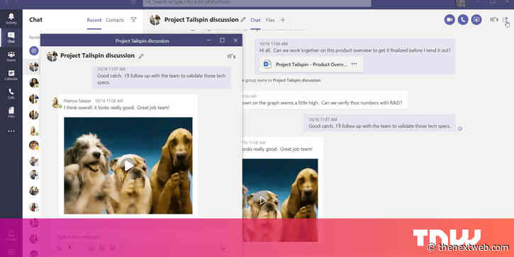 Microsoft Teams can now suppress background noise during video calls