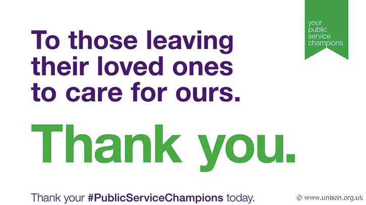 UNISON says thank you