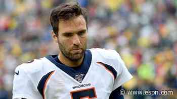 Broncos release QB Flacco after one season