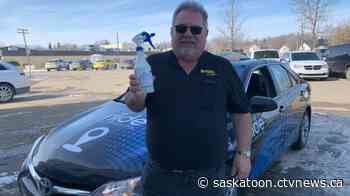 Saskatoon cab drivers feel 'devastating' effects of COVID-19 pandemic, implement new sanitary measures