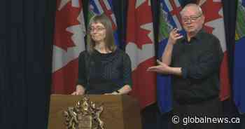 B.C. clothing shop ramps up production of Alberta medical officer’s periodic table dress - Global News
