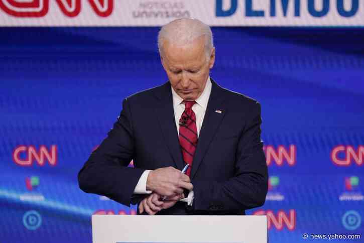 Joe Biden, nominee-in-waiting, with a long wait