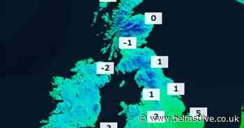 Northern Ireland weather forecasts for temperatures to plummet to MINUS 4 - Belfast Live